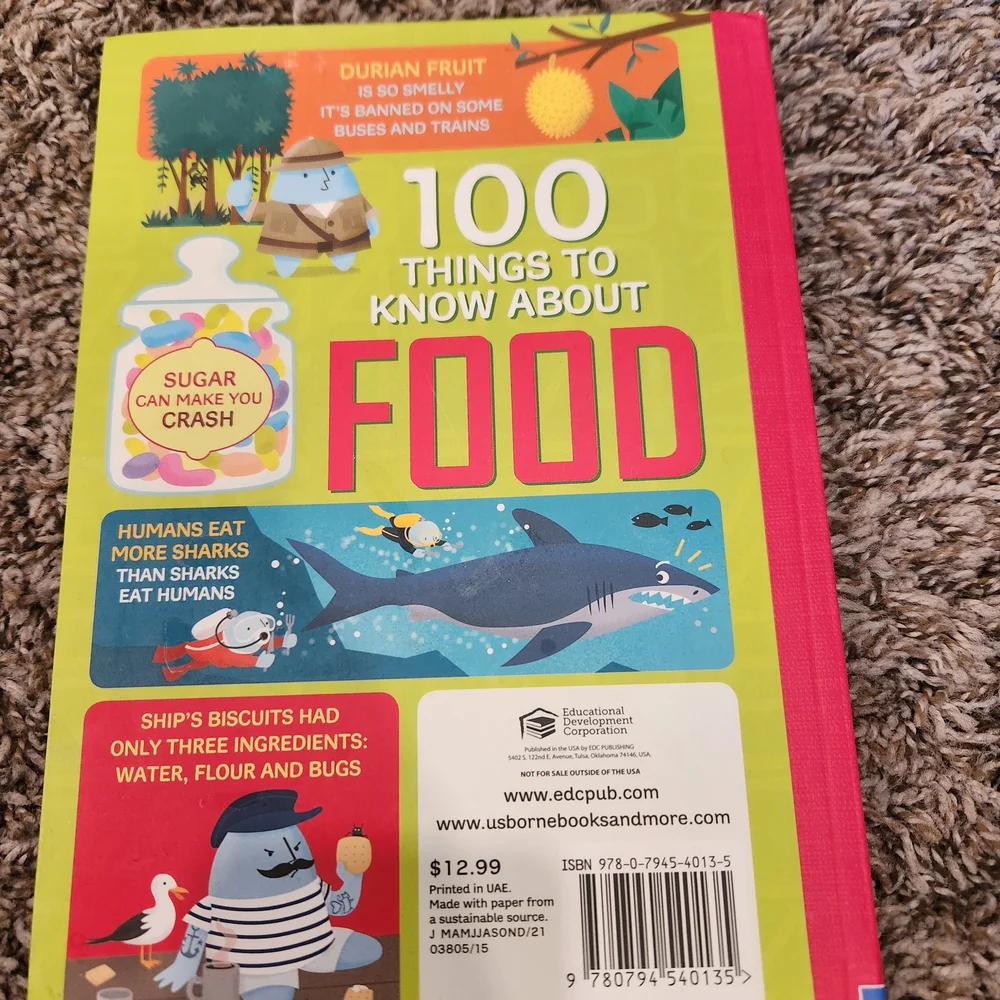 Usborne 100 Things To Know About FOOD Book - Picture 3 of 3